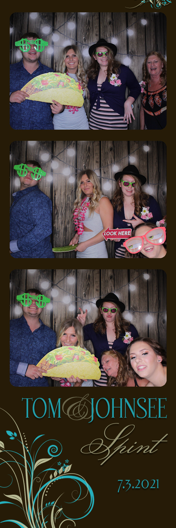 Tom and Johnsee's Wedding | View more photos from the event at gallery.photoboothbillings.com/u/PhotoBoothBillings/Tom-and-Johnsees-Wedding