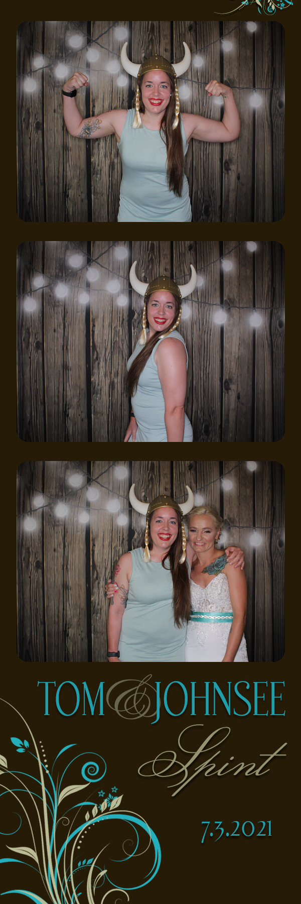 Tom and Johnsee's Wedding | View more photos from the event at gallery.photoboothbillings.com/u/PhotoBoothBillings/Tom-and-Johnsees-Wedding