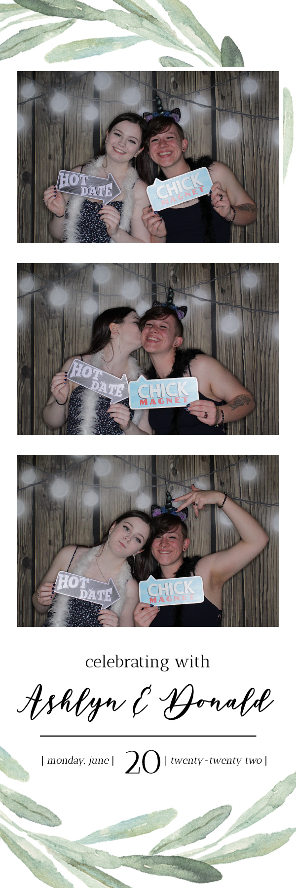 Ashlyn and Donald's Wedding | View more photos from the event at gallery.photoboothbillings.com/u/PhotoBoothBillings/Ashlyn-and-Donalds-Wedding