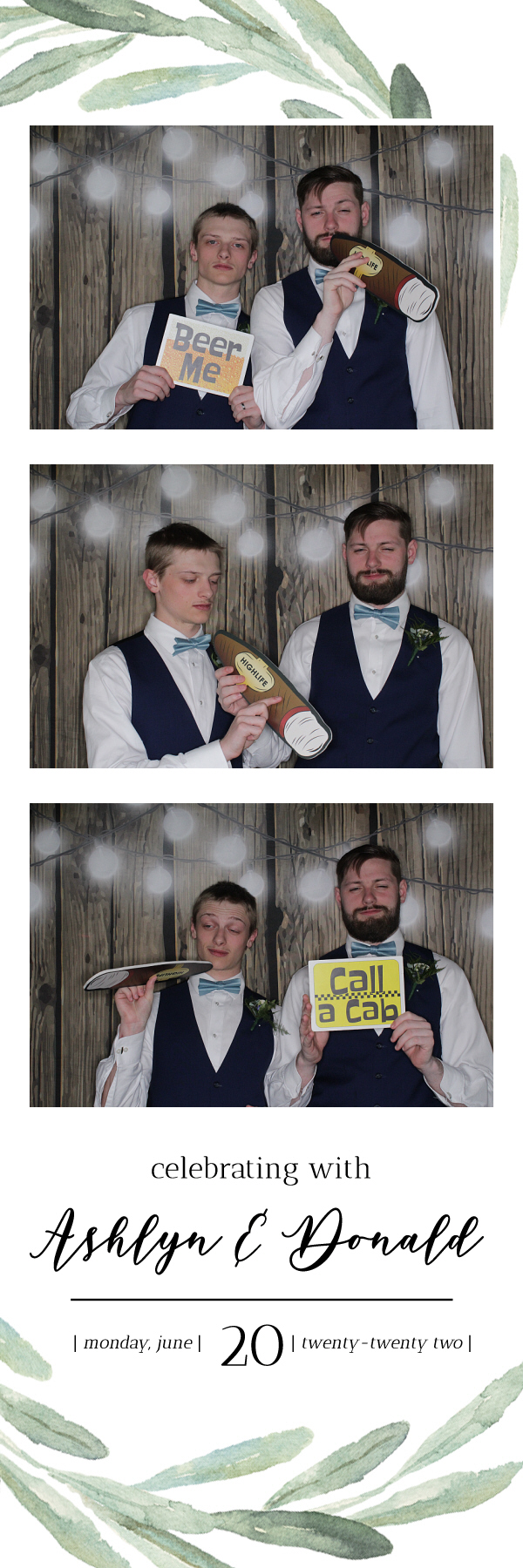 Ashlyn and Donald's Wedding | View more photos from the event at gallery.photoboothbillings.com/u/PhotoBoothBillings/Ashlyn-and-Donalds-Wedding