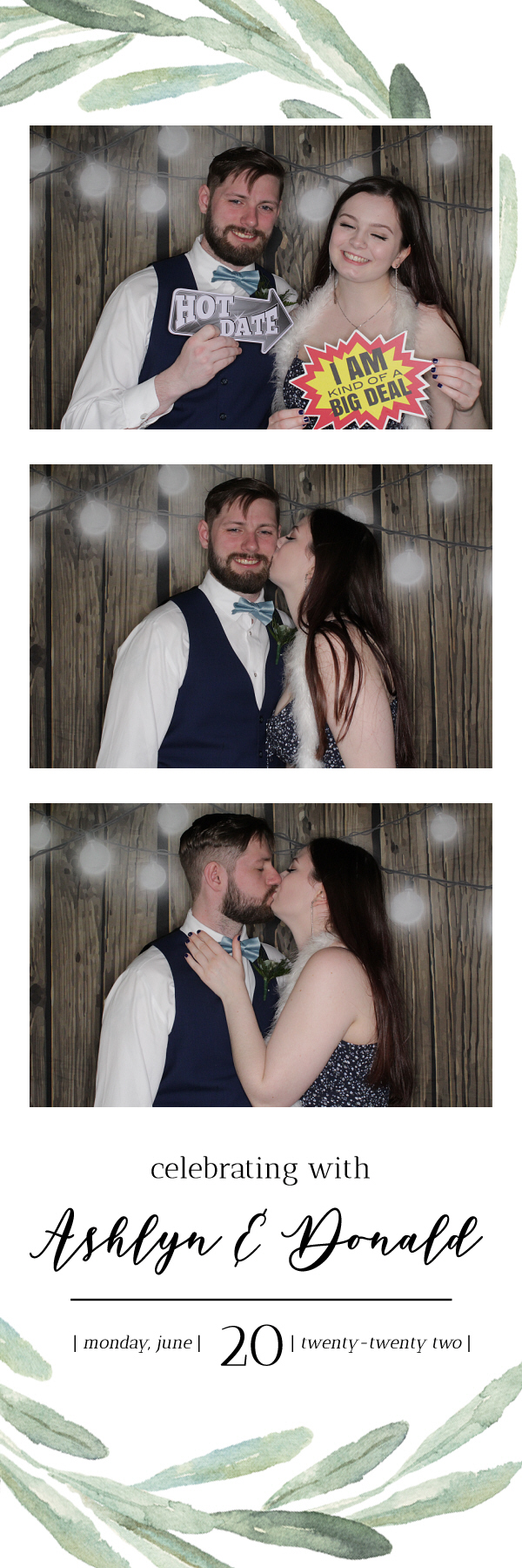 Ashlyn and Donald's Wedding | View more photos from the event at gallery.photoboothbillings.com/u/PhotoBoothBillings/Ashlyn-and-Donalds-Wedding