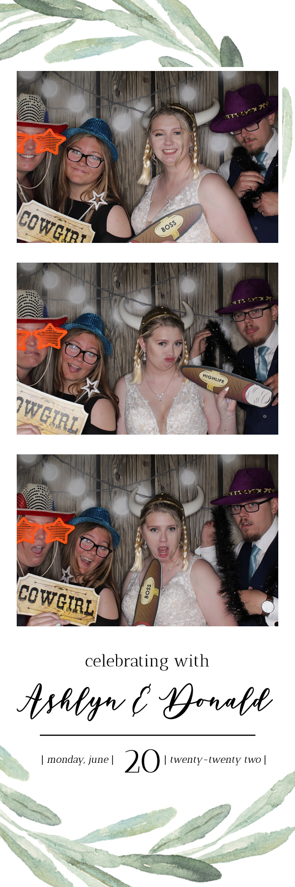 Ashlyn and Donald's Wedding | View more photos from the event at gallery.photoboothbillings.com/u/PhotoBoothBillings/Ashlyn-and-Donalds-Wedding