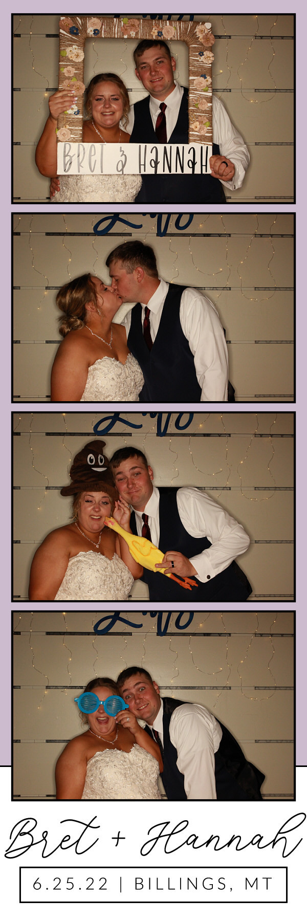 Hannah and Bret's Wedding | View more photos from the event at gallery.photoboothbillings.com/u/PhotoBoothBillings/Hannah-and-Brets-Wedding