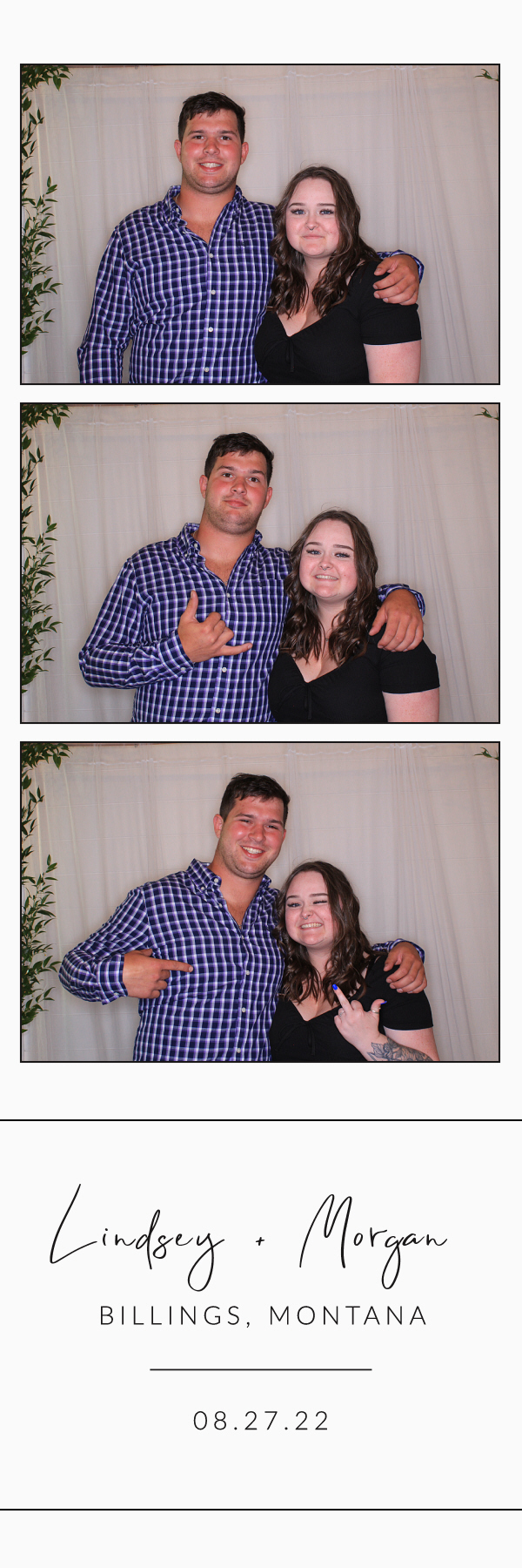 Lindsey and Morgan's Wedding | View more photos from the event at gallery.photoboothbillings.com/u/PhotoBoothBillings/Lindsey-and-Morgans-Wedding