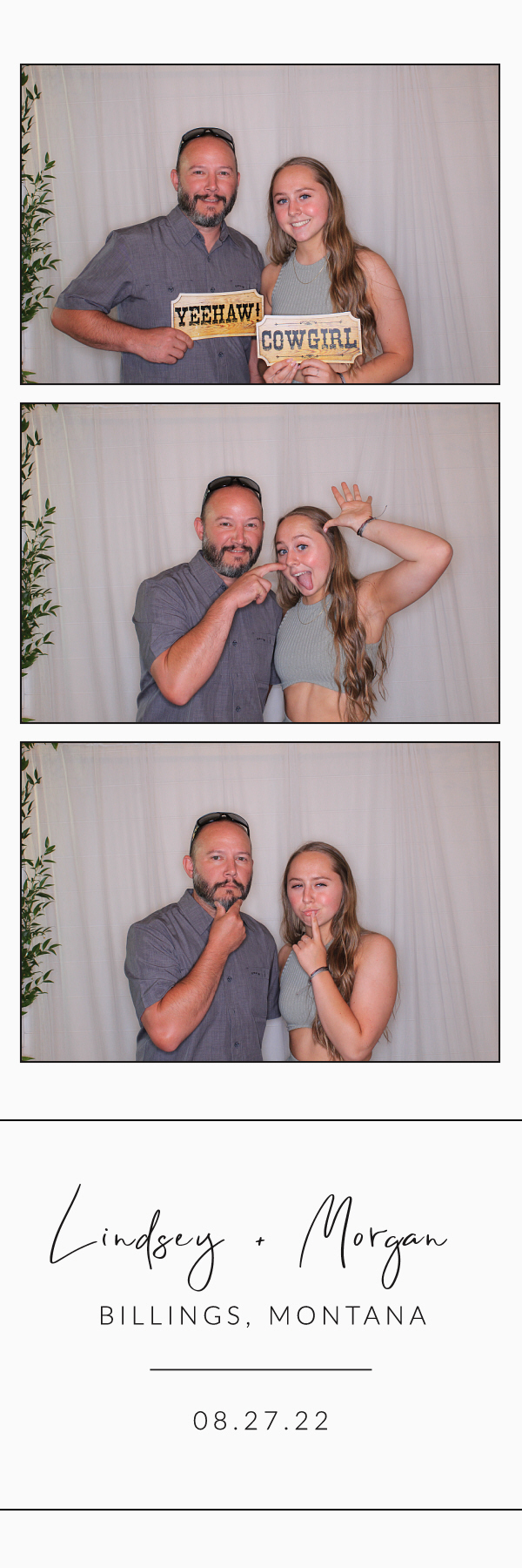Lindsey and Morgan's Wedding | View more photos from the event at gallery.photoboothbillings.com/u/PhotoBoothBillings/Lindsey-and-Morgans-Wedding