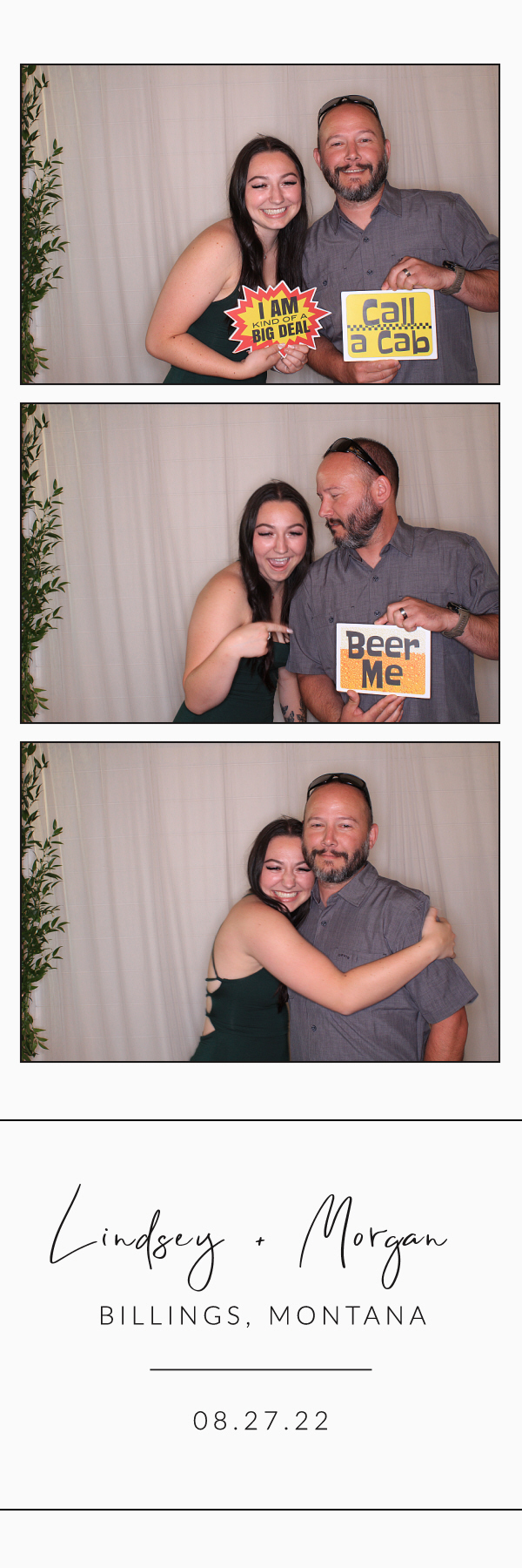 Lindsey and Morgan's Wedding | View more photos from the event at gallery.photoboothbillings.com/u/PhotoBoothBillings/Lindsey-and-Morgans-Wedding