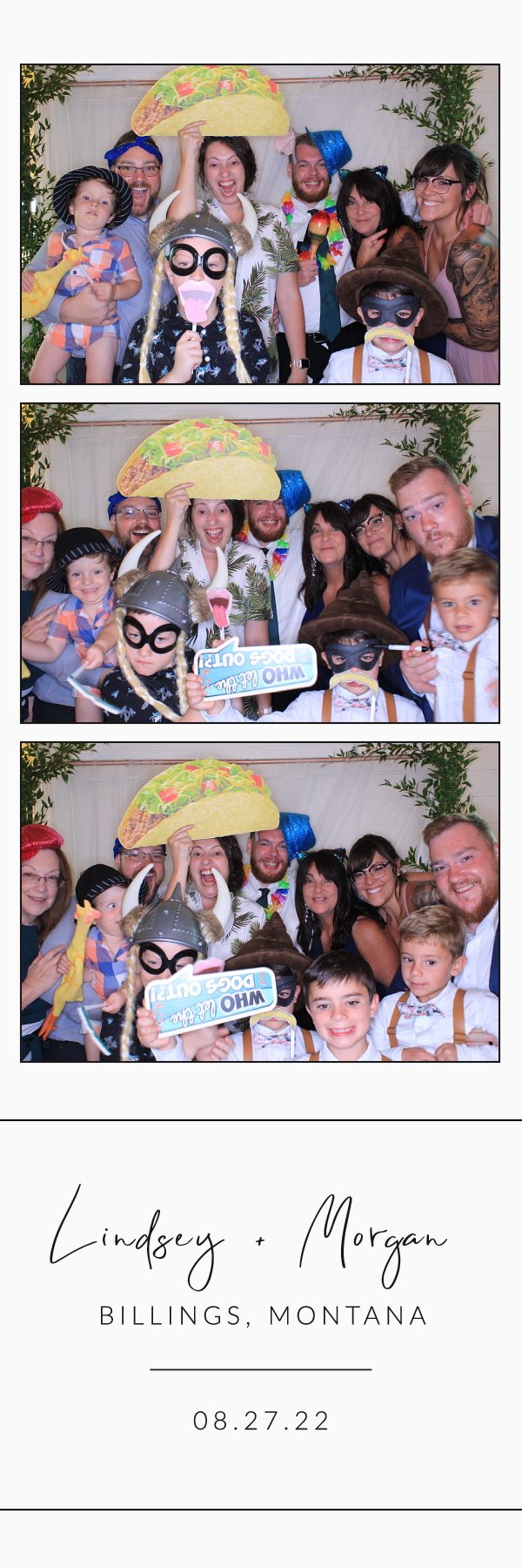 Lindsey and Morgan's Wedding | View more photos from the event at gallery.photoboothbillings.com/u/PhotoBoothBillings/Lindsey-and-Morgans-Wedding