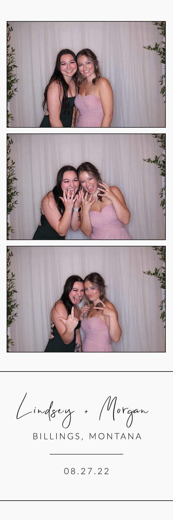 Lindsey and Morgan's Wedding | View more photos from the event at gallery.photoboothbillings.com/u/PhotoBoothBillings/Lindsey-and-Morgans-Wedding