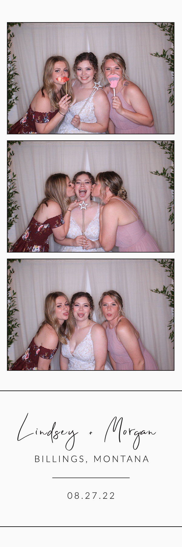 Lindsey and Morgan's Wedding | View more photos from the event at gallery.photoboothbillings.com/u/PhotoBoothBillings/Lindsey-and-Morgans-Wedding