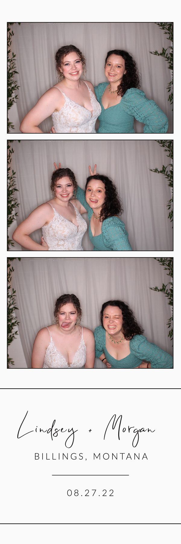 Lindsey and Morgan's Wedding | View more photos from the event at gallery.photoboothbillings.com/u/PhotoBoothBillings/Lindsey-and-Morgans-Wedding