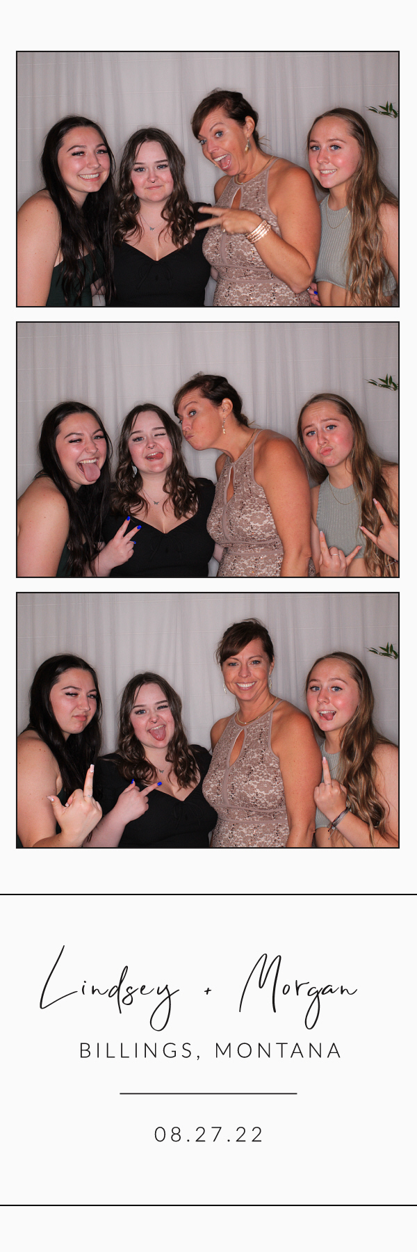 Lindsey and Morgan's Wedding | View more photos from the event at gallery.photoboothbillings.com/u/PhotoBoothBillings/Lindsey-and-Morgans-Wedding