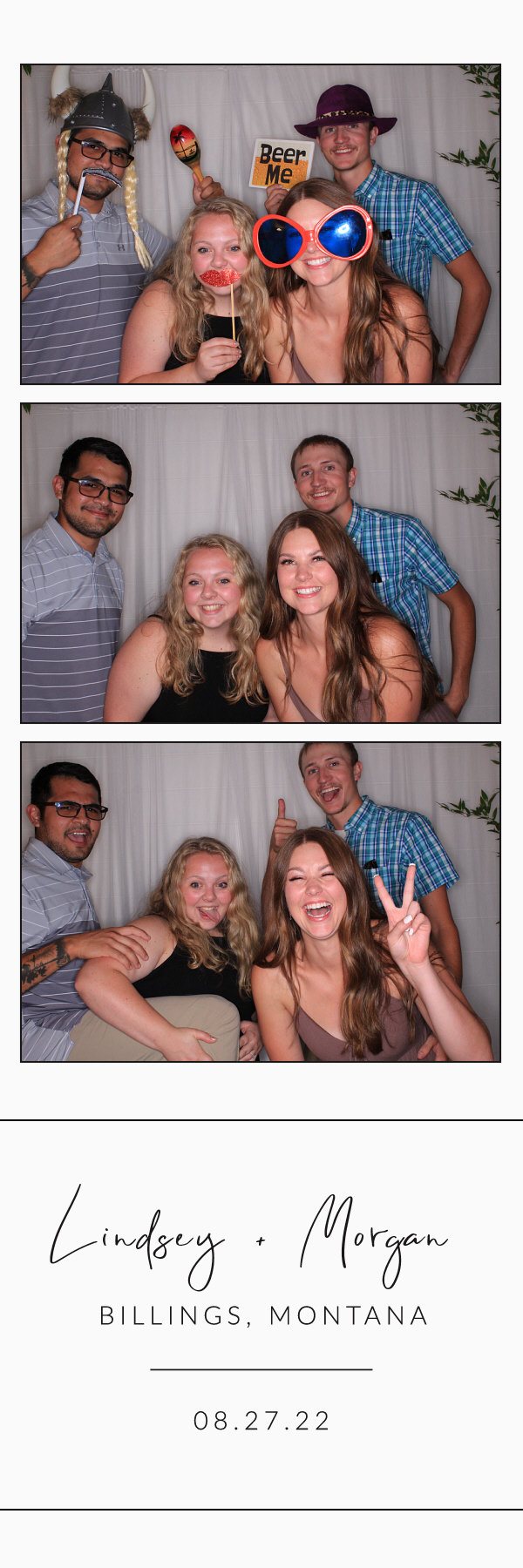 Lindsey and Morgan's Wedding | View more photos from the event at gallery.photoboothbillings.com/u/PhotoBoothBillings/Lindsey-and-Morgans-Wedding