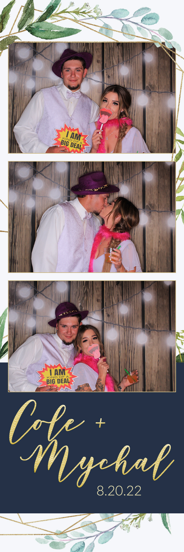 Mychal and Cole's Wedding | View more photos from the event at gallery.photoboothbillings.com/u/PhotoBoothBillings/Mychal-and-Coles-Wedding