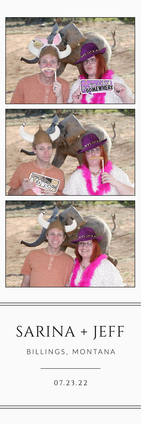 Sarina and Jeff's Wedding | View more photos from the event at gallery.photoboothbillings.com/u/PhotoBoothBillings/Sarina-and-Jeffs-Wedding
