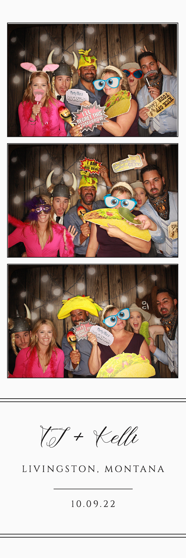 TJ and Kelli's Wedding | View more photos from the event at gallery.photoboothbillings.com/u/PhotoBoothBillings/TJ-and-Kellis-Wedding