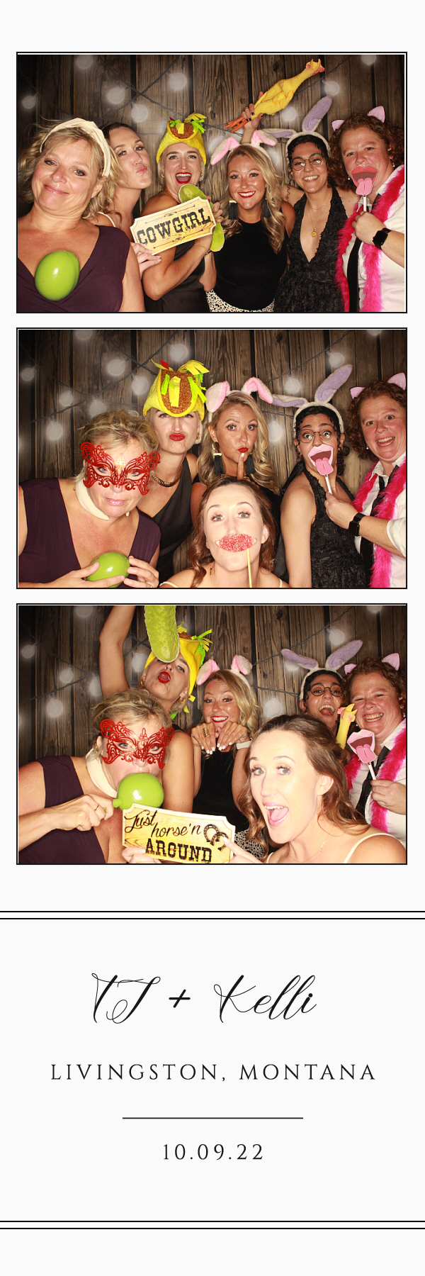 TJ and Kelli's Wedding | View more photos from the event at gallery.photoboothbillings.com/u/PhotoBoothBillings/TJ-and-Kellis-Wedding