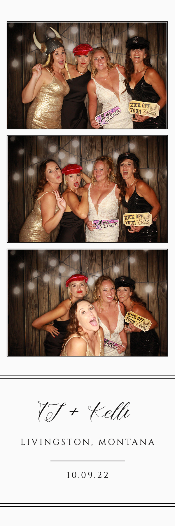 TJ and Kelli's Wedding | View more photos from the event at gallery.photoboothbillings.com/u/PhotoBoothBillings/TJ-and-Kellis-Wedding