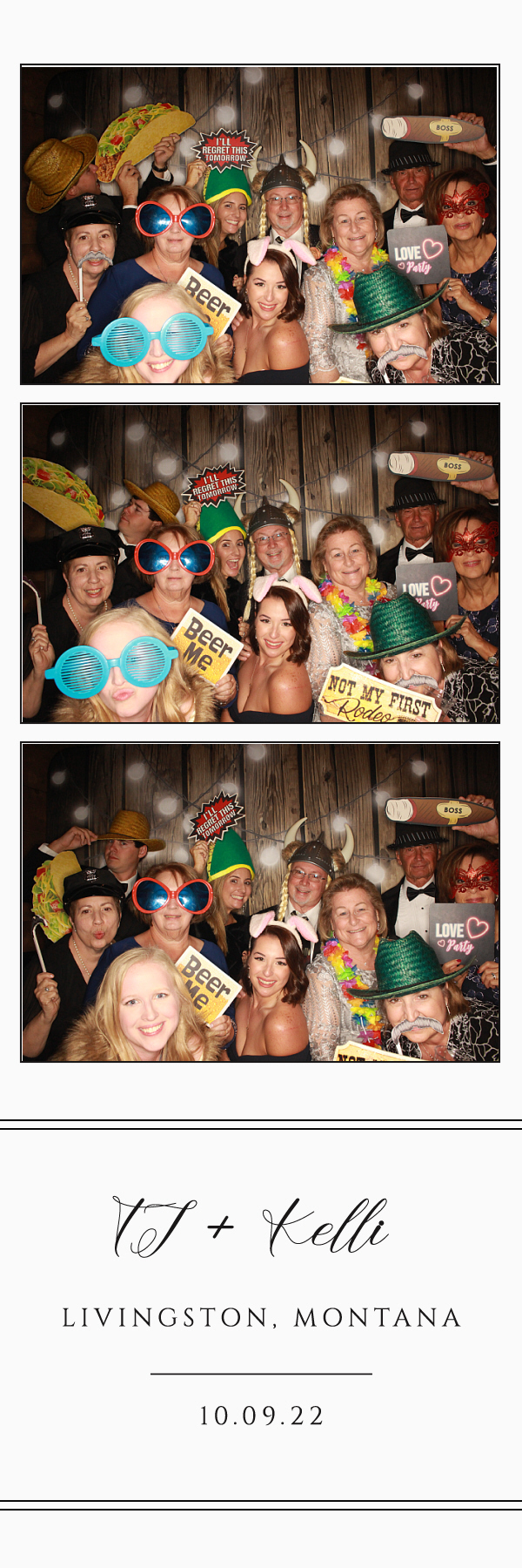 TJ and Kelli's Wedding | View more photos from the event at gallery.photoboothbillings.com/u/PhotoBoothBillings/TJ-and-Kellis-Wedding