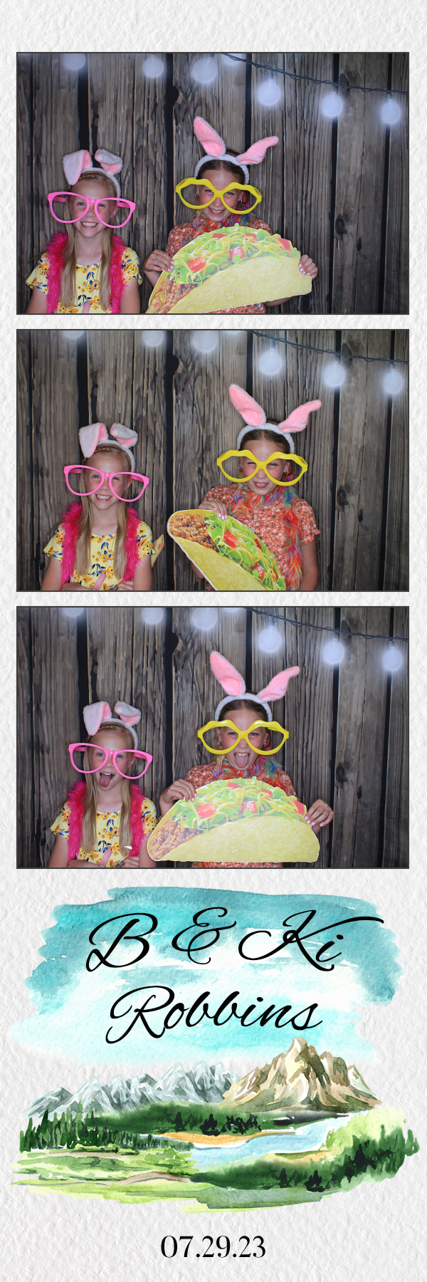 B & Ki's Wedding | View more photos from the event at gallery.photoboothbillings.com/u/PhotoBoothBillings/B-Kis-Wedding
