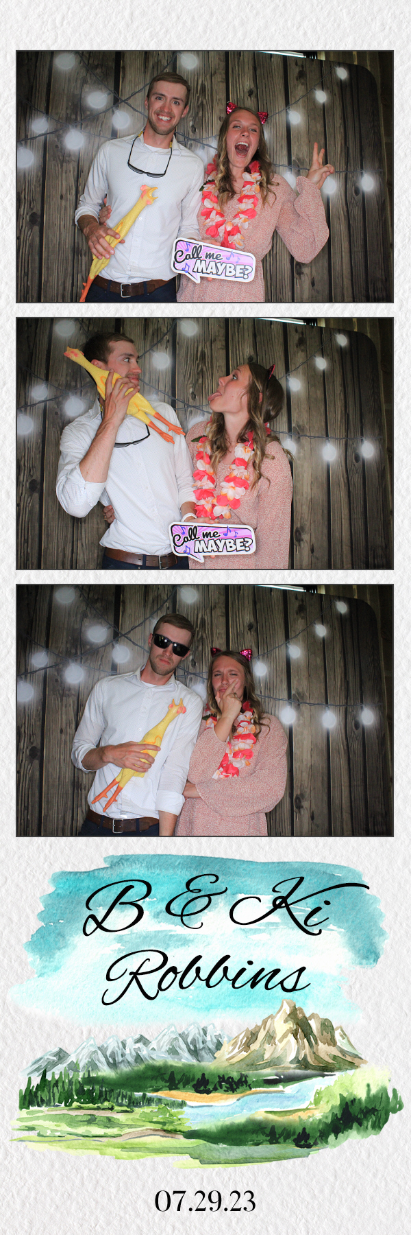 B & Ki's Wedding | View more photos from the event at gallery.photoboothbillings.com/u/PhotoBoothBillings/B-Kis-Wedding