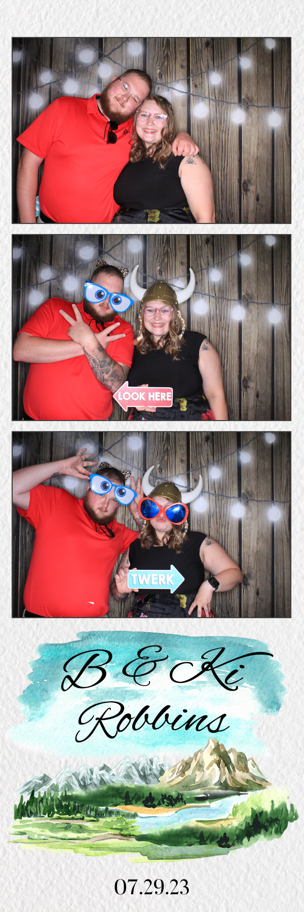 B & Ki's Wedding | View more photos from the event at gallery.photoboothbillings.com/u/PhotoBoothBillings/B-Kis-Wedding