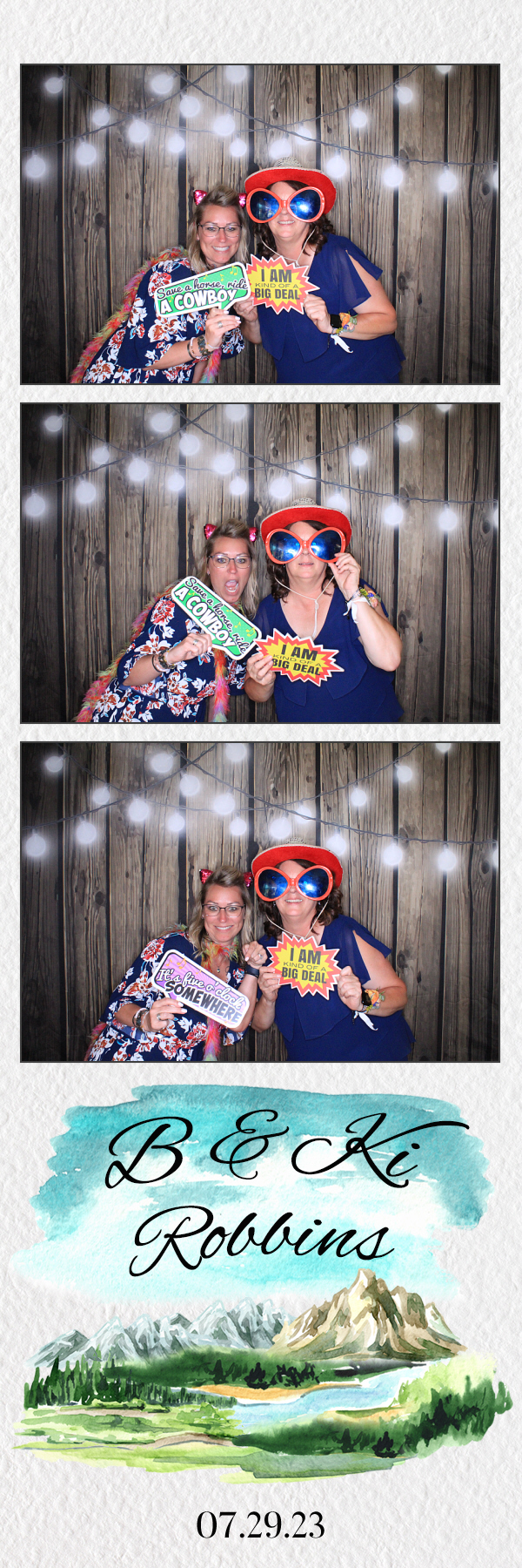 B & Ki's Wedding | View more photos from the event at gallery.photoboothbillings.com/u/PhotoBoothBillings/B-Kis-Wedding