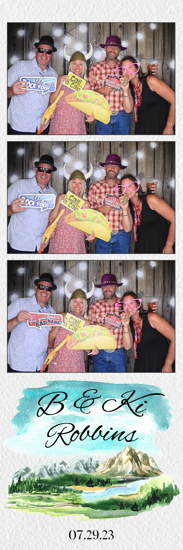 B & Ki's Wedding | View more photos from the event at gallery.photoboothbillings.com/u/PhotoBoothBillings/B-Kis-Wedding