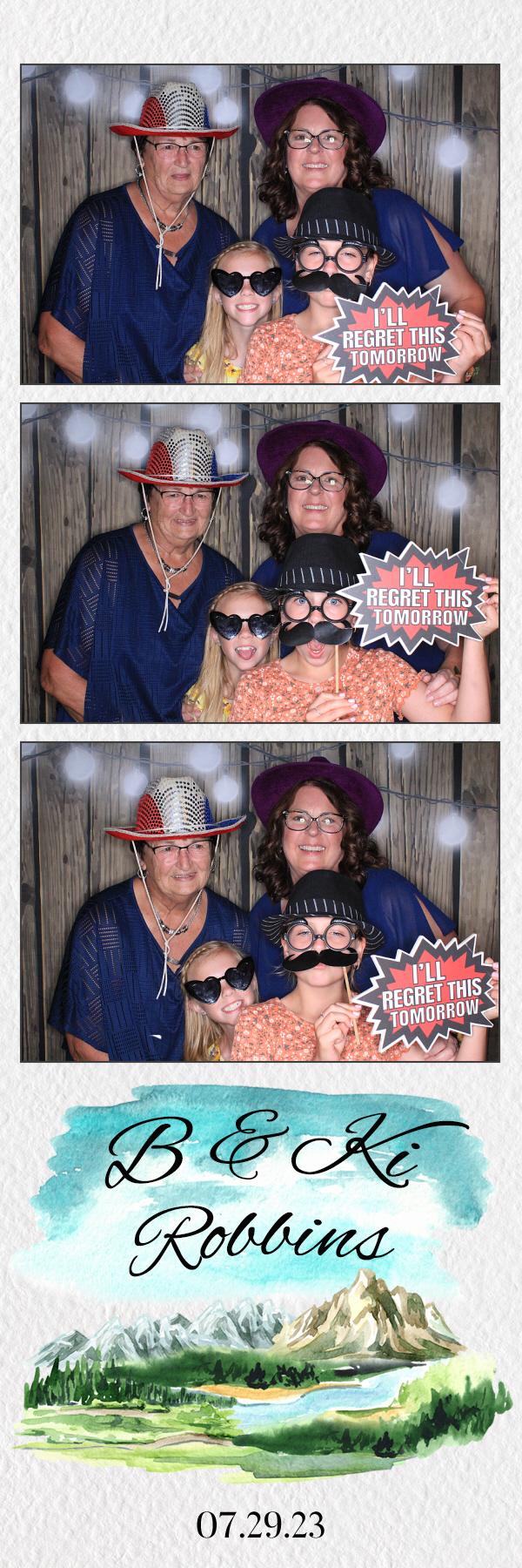 B & Ki's Wedding | View more photos from the event at gallery.photoboothbillings.com/u/PhotoBoothBillings/B-Kis-Wedding