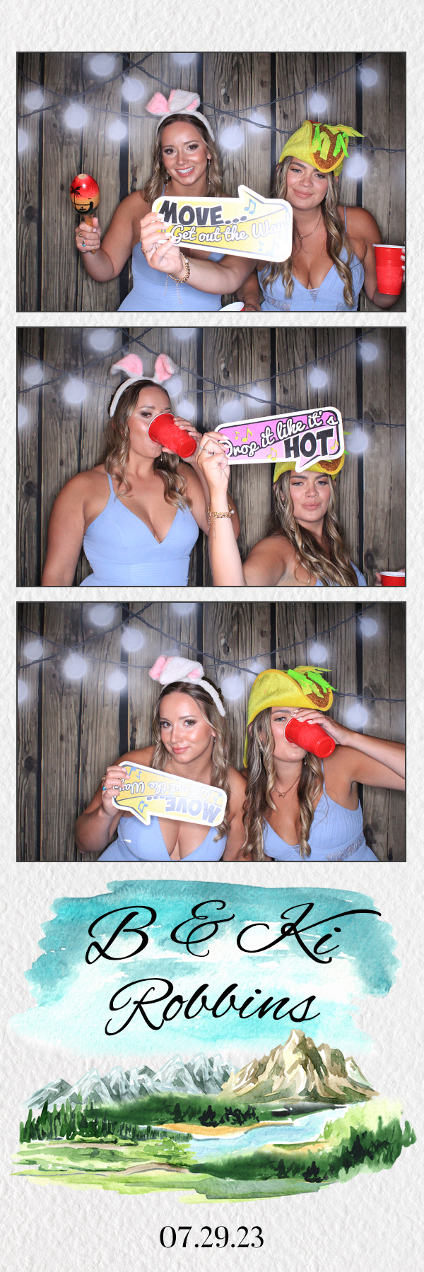B & Ki's Wedding | View more photos from the event at gallery.photoboothbillings.com/u/PhotoBoothBillings/B-Kis-Wedding