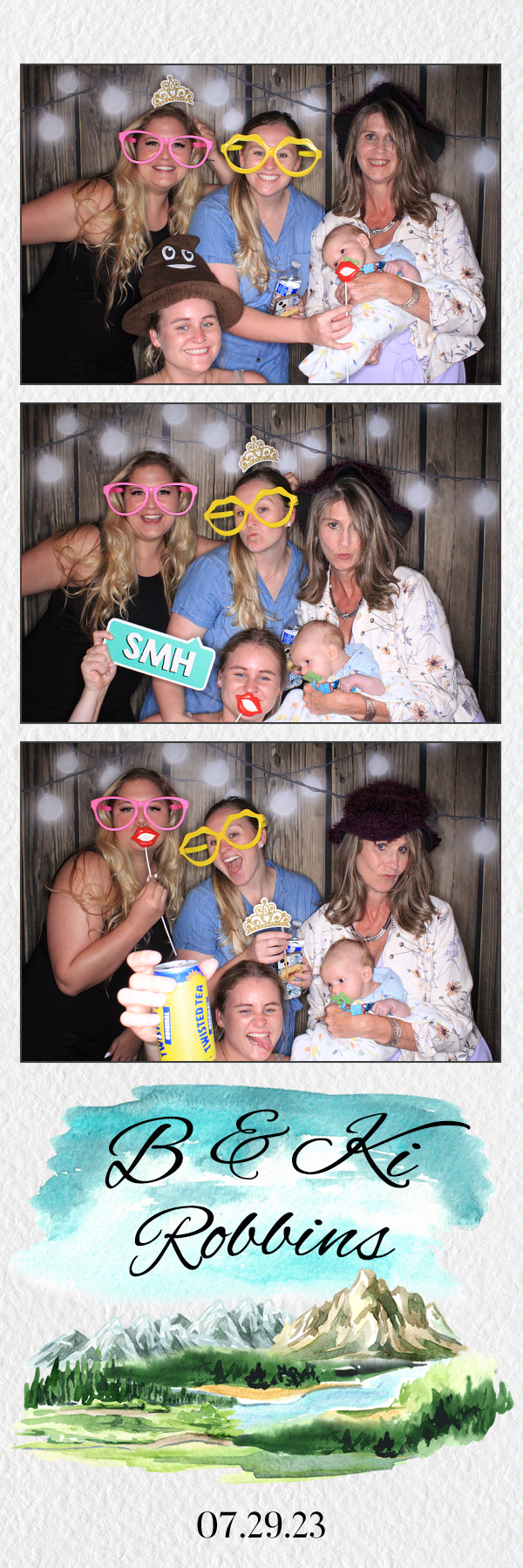 B & Ki's Wedding | View more photos from the event at gallery.photoboothbillings.com/u/PhotoBoothBillings/B-Kis-Wedding