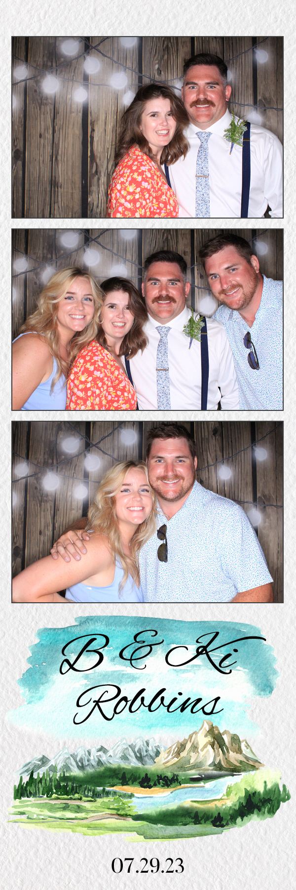 B & Ki's Wedding | View more photos from the event at gallery.photoboothbillings.com/u/PhotoBoothBillings/B-Kis-Wedding