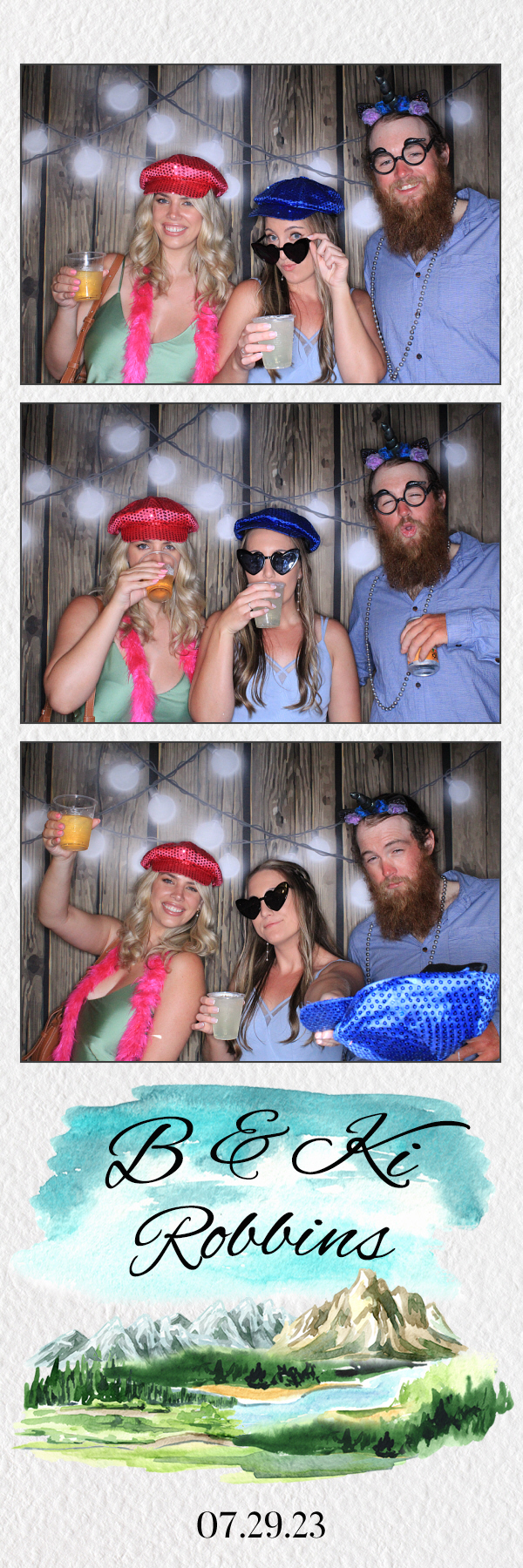B & Ki's Wedding | View more photos from the event at gallery.photoboothbillings.com/u/PhotoBoothBillings/B-Kis-Wedding