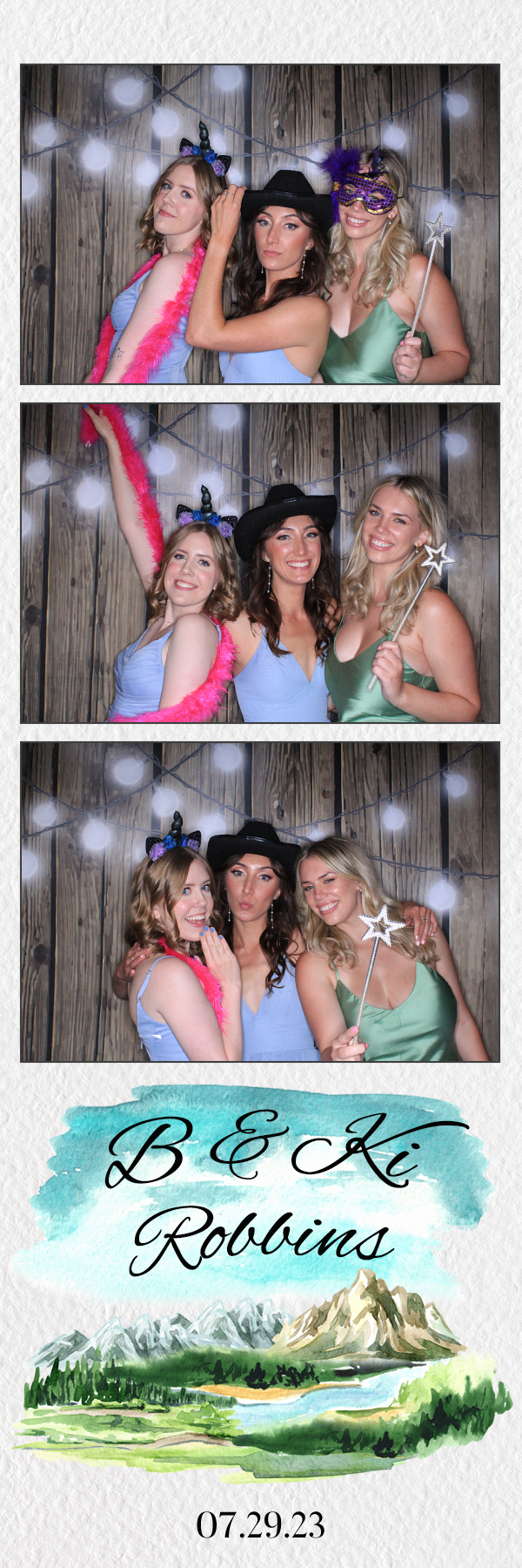 B & Ki's Wedding | View more photos from the event at gallery.photoboothbillings.com/u/PhotoBoothBillings/B-Kis-Wedding