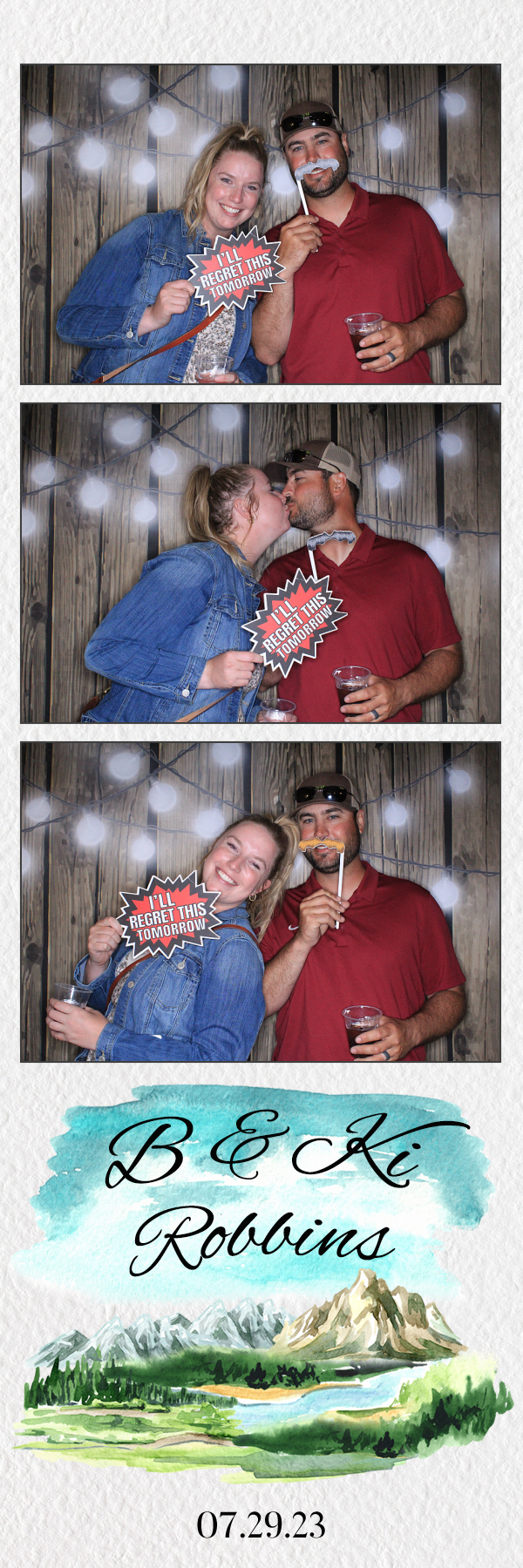 B & Ki's Wedding | View more photos from the event at gallery.photoboothbillings.com/u/PhotoBoothBillings/B-Kis-Wedding