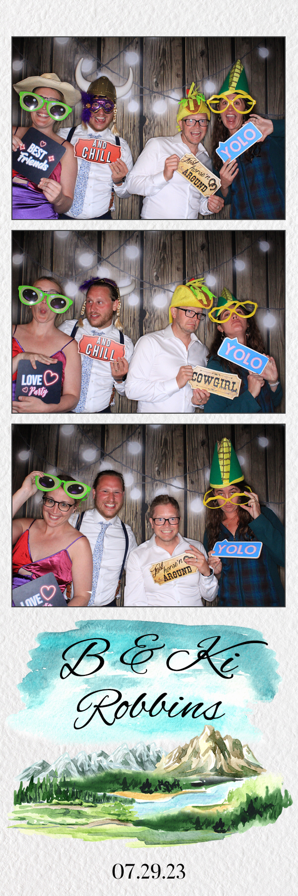 B & Ki's Wedding | View more photos from the event at gallery.photoboothbillings.com/u/PhotoBoothBillings/B-Kis-Wedding