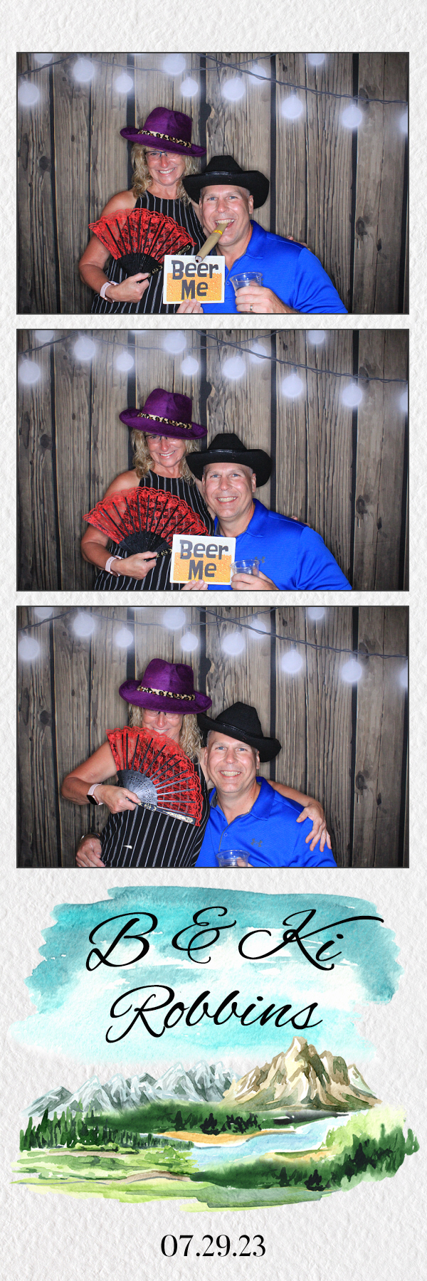 B & Ki's Wedding | View more photos from the event at gallery.photoboothbillings.com/u/PhotoBoothBillings/B-Kis-Wedding
