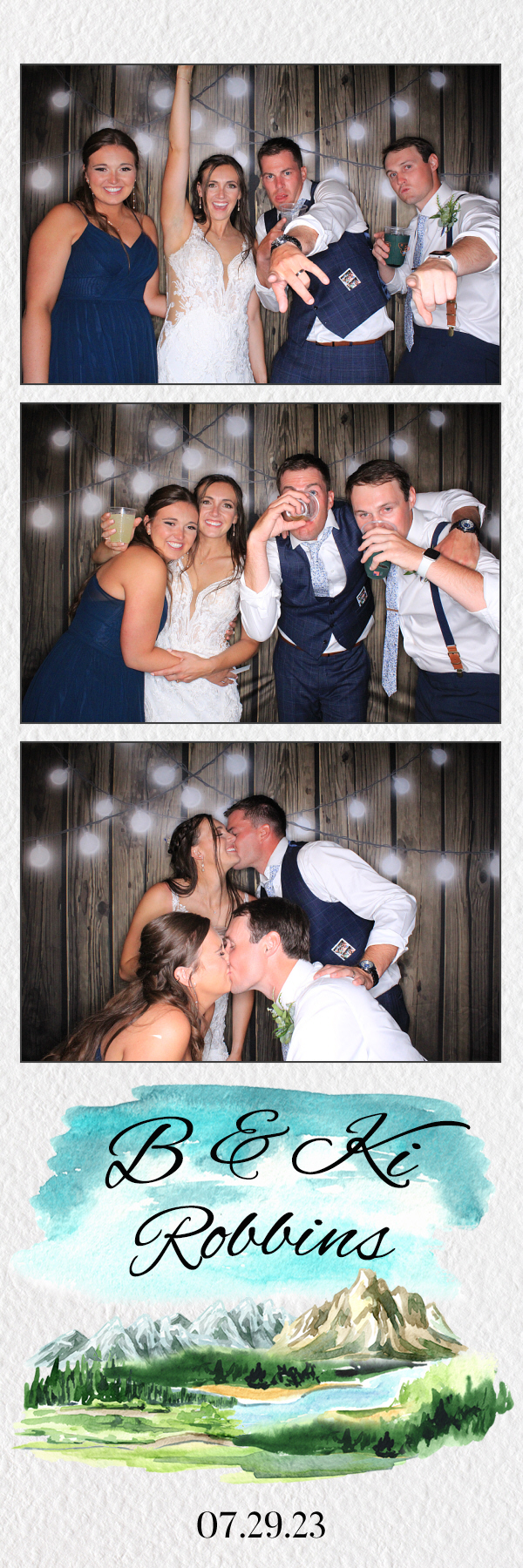 B & Ki's Wedding | View more photos from the event at gallery.photoboothbillings.com/u/PhotoBoothBillings/B-Kis-Wedding
