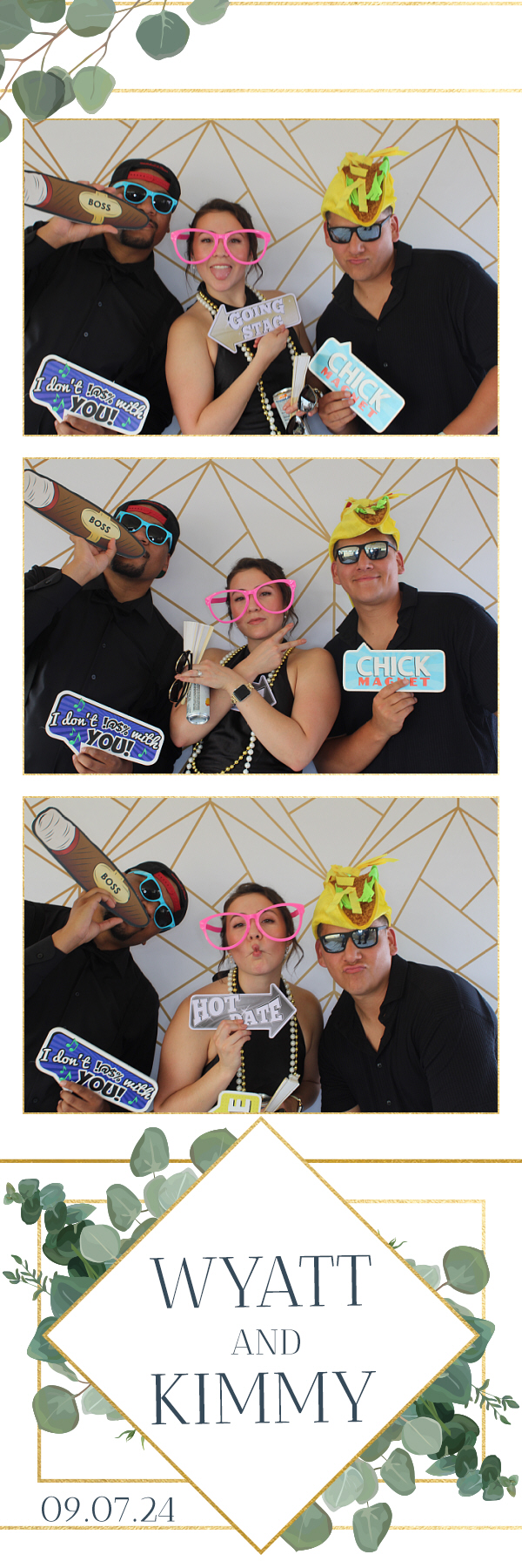 Kimmy and Wyatt's Wedding | View more photos from the event at gallery.photoboothbillings.com/u/PhotoBoothBillings/Kimmy-and-Wyatts-Wedding