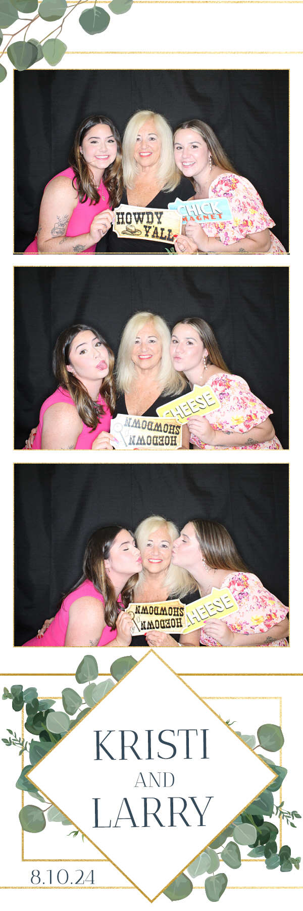 Larry and Kristi's Wedding | View more photos from the event at gallery.photoboothbillings.com/u/PhotoBoothBillings/Larry-and-Kristis-Wedding