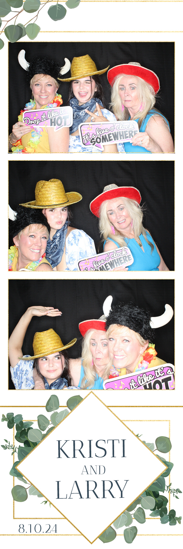 Larry and Kristi's Wedding | View more photos from the event at gallery.photoboothbillings.com/u/PhotoBoothBillings/Larry-and-Kristis-Wedding