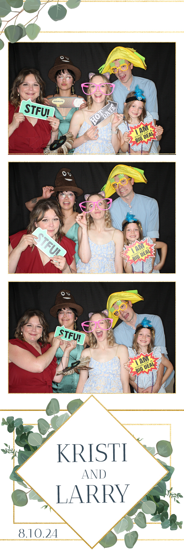 Larry and Kristi's Wedding | View more photos from the event at gallery.photoboothbillings.com/u/PhotoBoothBillings/Larry-and-Kristis-Wedding