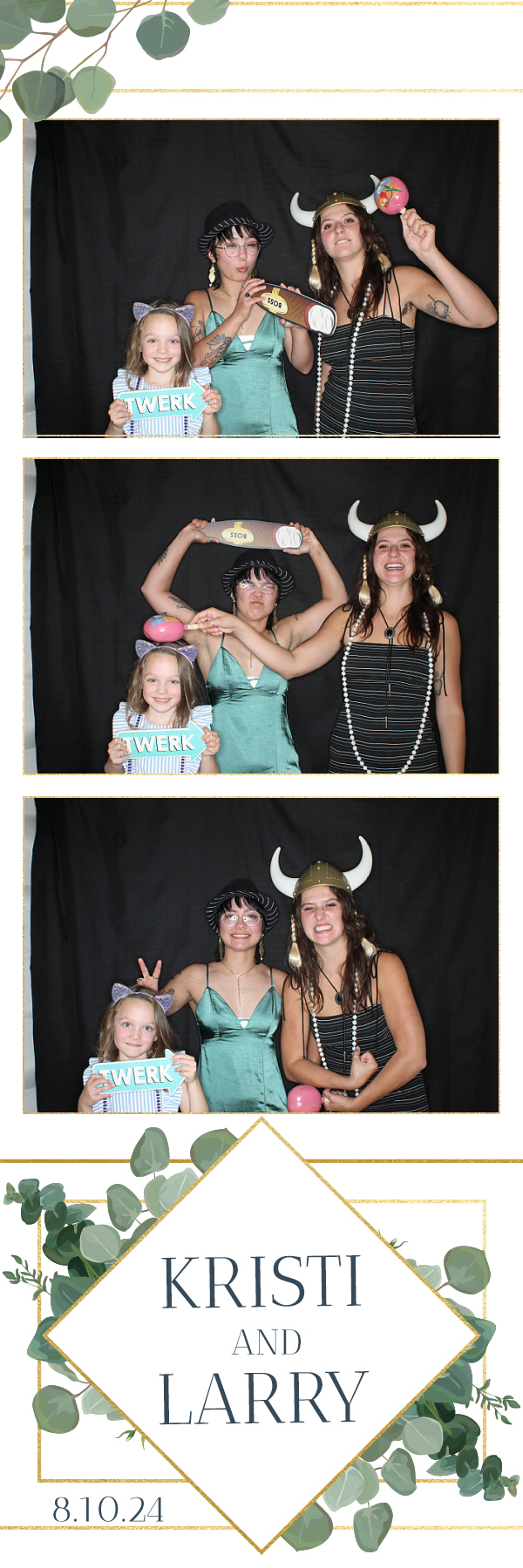 Larry and Kristi's Wedding | View more photos from the event at gallery.photoboothbillings.com/u/PhotoBoothBillings/Larry-and-Kristis-Wedding