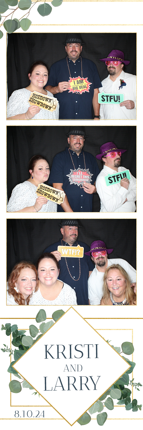 Larry and Kristi's Wedding | View more photos from the event at gallery.photoboothbillings.com/u/PhotoBoothBillings/Larry-and-Kristis-Wedding