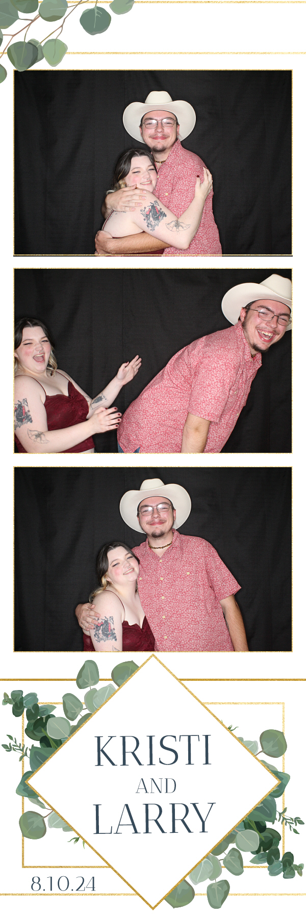 Larry and Kristi's Wedding | View more photos from the event at gallery.photoboothbillings.com/u/PhotoBoothBillings/Larry-and-Kristis-Wedding