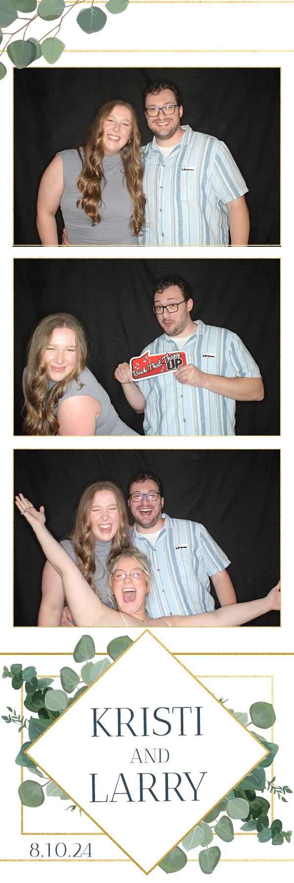 Larry and Kristi's Wedding | View more photos from the event at gallery.photoboothbillings.com/u/PhotoBoothBillings/Larry-and-Kristis-Wedding