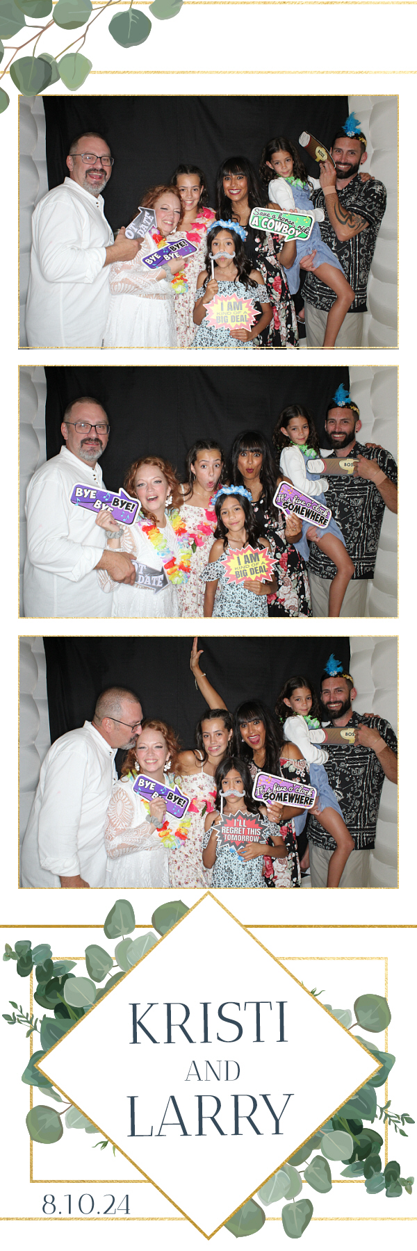 Larry and Kristi's Wedding | View more photos from the event at gallery.photoboothbillings.com/u/PhotoBoothBillings/Larry-and-Kristis-Wedding