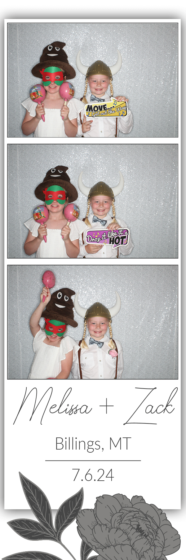 Melissa and Zack's Wedding | View more photos from the event at gallery.photoboothbillings.com/u/PhotoBoothBillings/Melissa-and-Zacks-Wedding