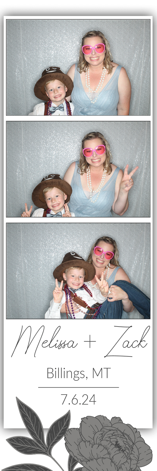 Melissa and Zack's Wedding | View more photos from the event at gallery.photoboothbillings.com/u/PhotoBoothBillings/Melissa-and-Zacks-Wedding