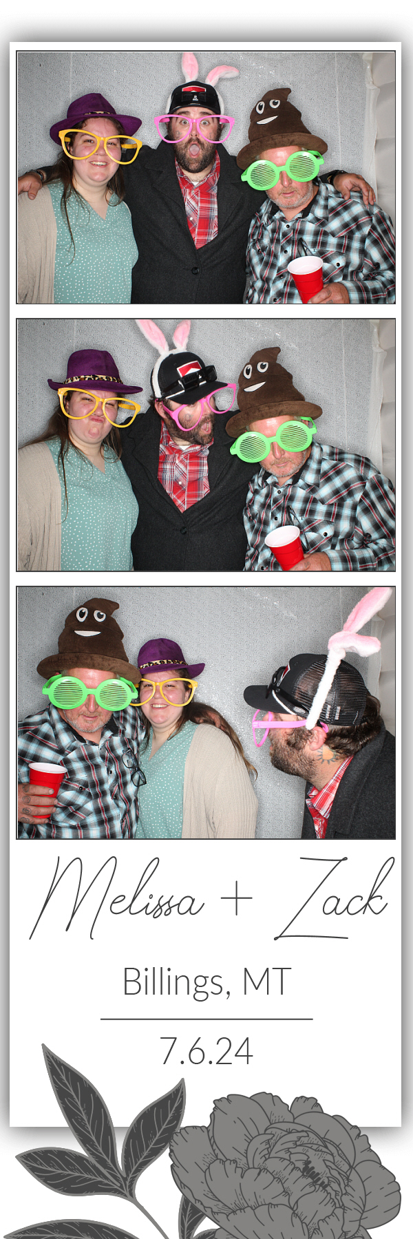 Melissa and Zack's Wedding | View more photos from the event at gallery.photoboothbillings.com/u/PhotoBoothBillings/Melissa-and-Zacks-Wedding