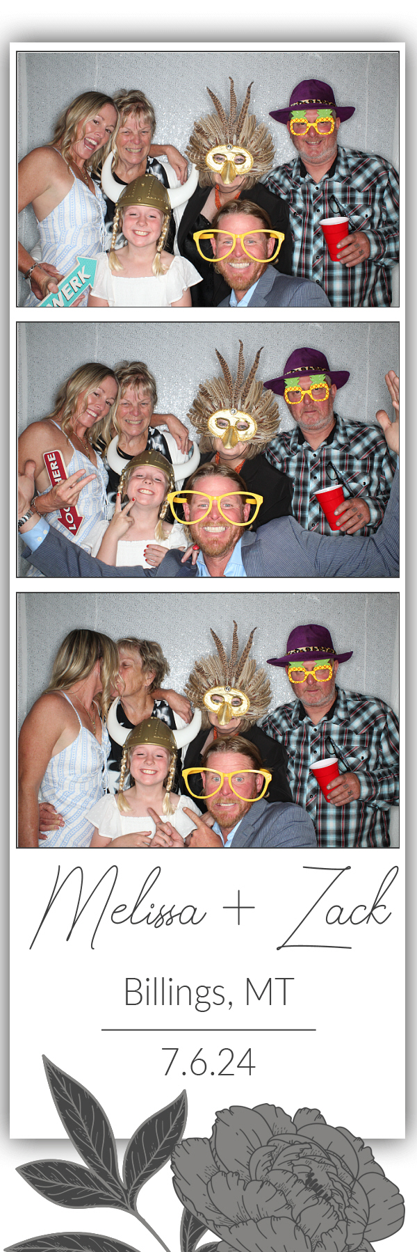 Melissa and Zack's Wedding | View more photos from the event at gallery.photoboothbillings.com/u/PhotoBoothBillings/Melissa-and-Zacks-Wedding